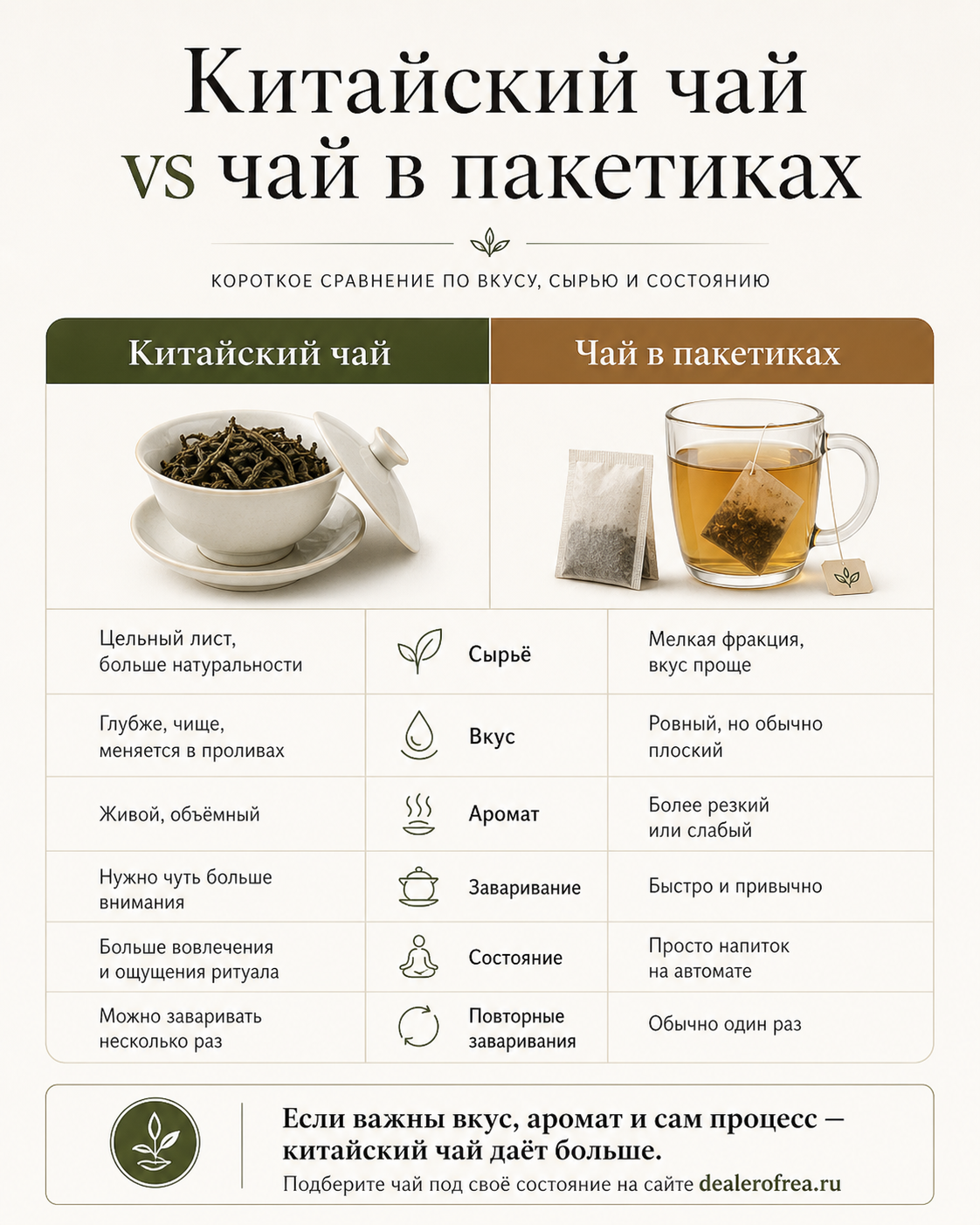 Заваривание китайского чая проливами
